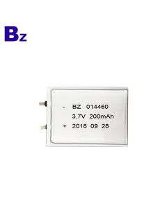 BZ 014460 200mAh 3.7V 超薄聚合物鋰離子電池