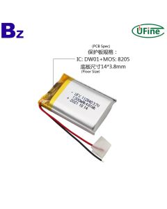 中國鋰電芯廠供應1300mAh電池