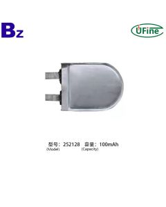 252128 3.7V 100mAh鋰聚合物電池
