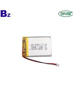 具有KC認證的320mAh鋰聚合物電池