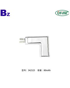 342525 80mAh 3.7V 鋰聚合物電池