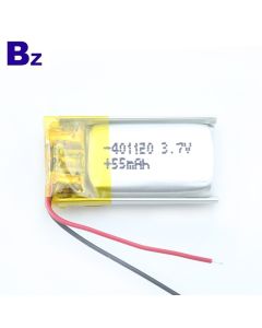 用於藍牙智能手環的55mAh鋰聚合物電池
