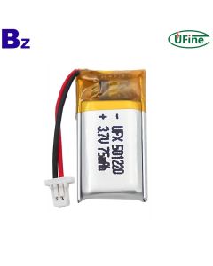 3.7V 75mAh 鋰聚合物電池