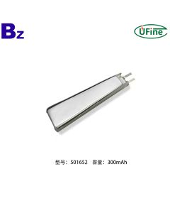 501652 300mAh 3.7V 鋰聚合物電池