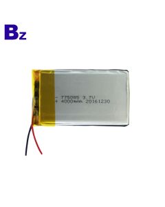 775085 4000mAh 3.7V 聚合物鋰離子電池