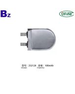 252128 3.7V 100mAh鋰聚合物電池
