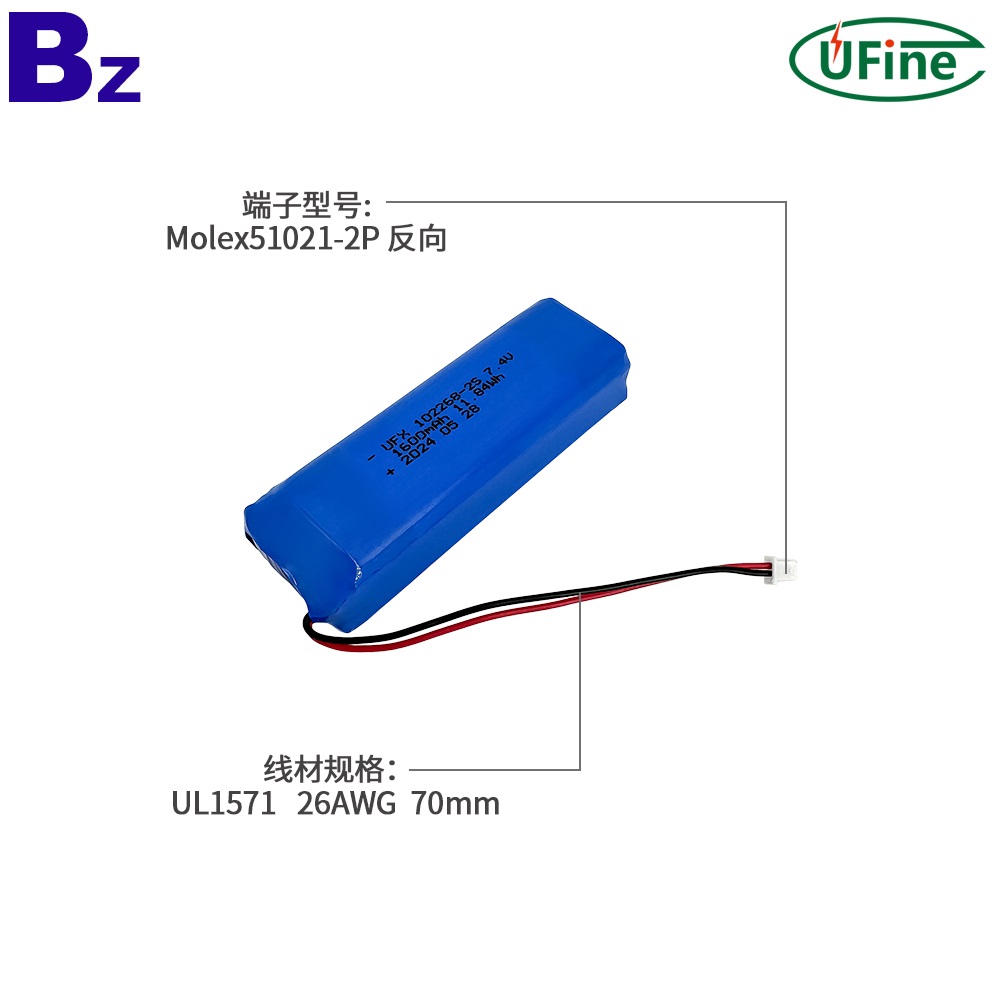 102268-2S 7.4V 1600mAh 電池