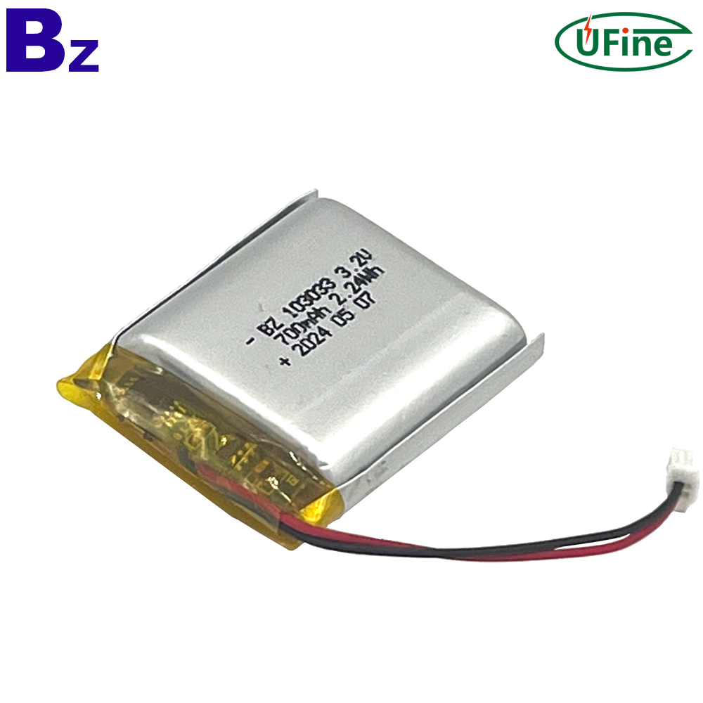 3.2V 700mAh LiFePO4 電池