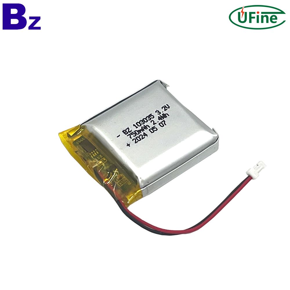 中國工廠客製 750mAh LiFePO4 電池