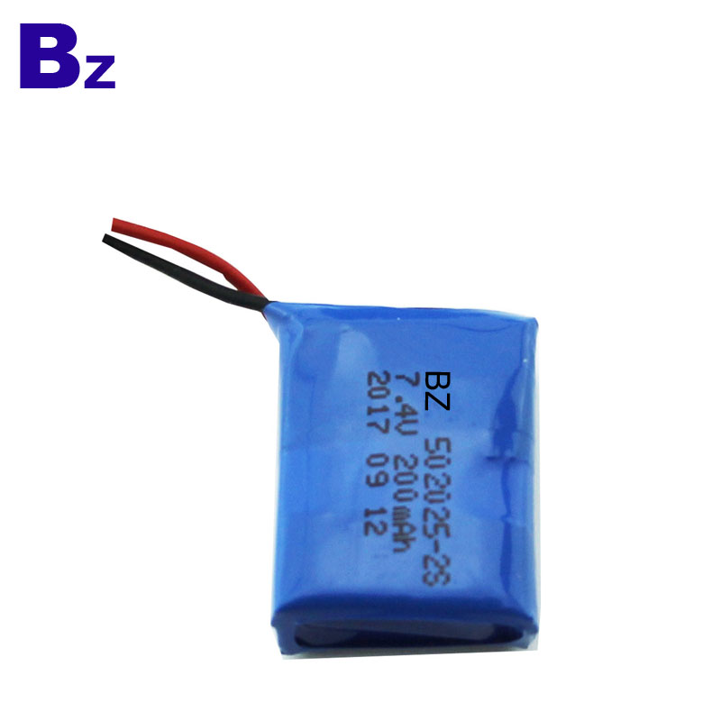 502025 2S 200mAh 7.4V Polymer Li-Ion Battery