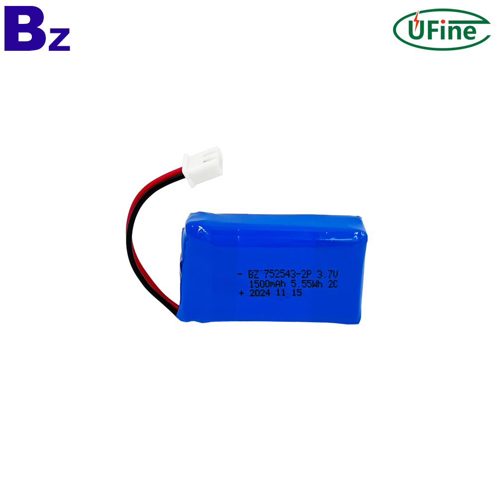 3.7V 1500mAh C放電率，適用於醫療設備